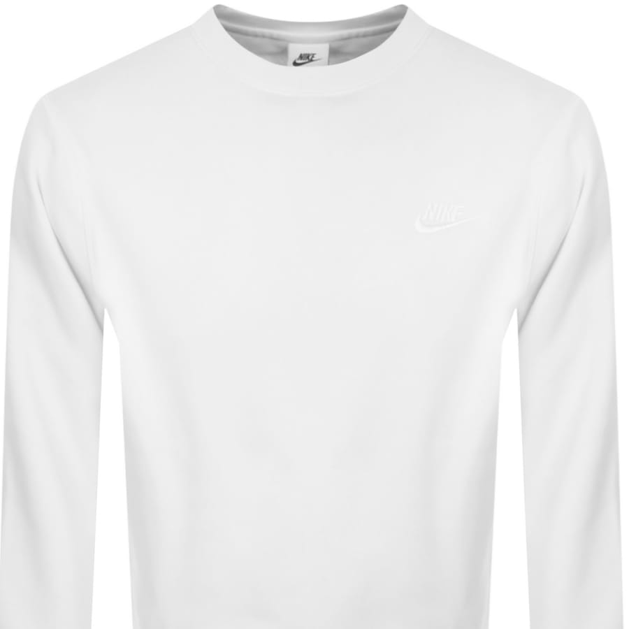 Nike Crew Neck Club Sweatshirt White